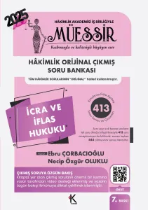 MÜESSİR Hakimlik İcra ve İflas Hukuku Soru Bankası