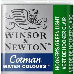 Winsor & Newton Cotman Sulu Boya Yarım Tablet Hooker's Green Light 314