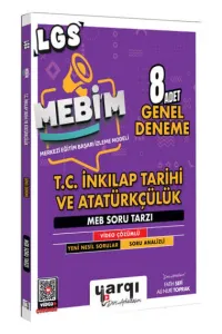 YARGI DERS ARKADAŞIM 8. SINIF LGS MEBİM T.C. İNKILAP TARİHİ VE ATATÜRKÇÜLÜK  8 A