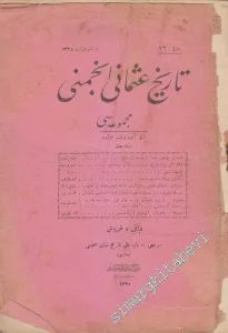 OSMANLICA: Tarih-i Osmani Encümeni Mecmuası -       1 Teşrin-i evvel 1328