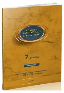 Erkin Kürk Komiser Yardımcılığı 7 Deneme