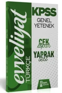 İsem KPSS Türkçe Evveliyat Yaprak Test Çek Kopart 2020-YENİ