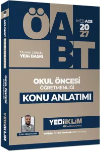 Yediiklim Yayınları 2027 MEB AGS ÖABT Okul Öncesi Öğretmenliği Konu Anlatımı