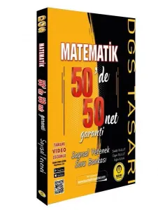 Tasarı Yayınları DGS Matematik Sayısal 50 de 50 Net Garanti Soru Bankası Video Çözümlü
