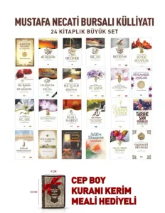 Mustafa Necati Bursalı - 24 Kitaplık Seti - Cep Boy Kuranı Kerim Meali Hediyeli