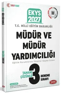 Data Yayınları 2027 MEB EKYS Müdür ve Müdür Yardımcılığı 3 Deneme Sınavı
