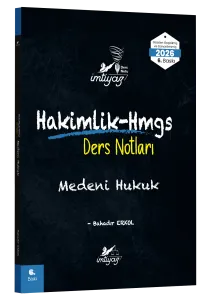 İMTİYAZ 2026 HMGS Hakimlik Medeni Hukuk Ders Notları