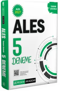 Pegem Yayınları 2027 ALES Tamamı Çözümlü 5 Deneme