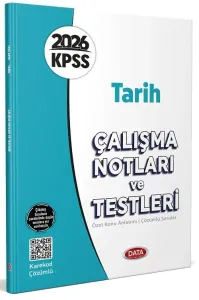 Data Yayınları 2026 KPSS Tarih Çalışma Notları ve Testleri