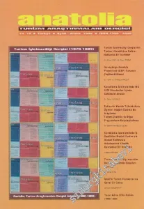 Anatolia Turizm Araştırmaları Dergisi  -     10  Eylül - Aralık