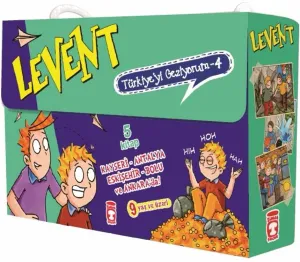 Levent Türkiyeyi Geziyorum 4 Set - (5 Kitap)