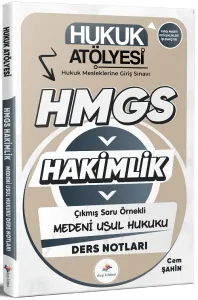 Dizgi Kitap Yayınları 2026 Hukuk Atölyesi Hakimlik HMGS Çıkmış Soru Örnekli Medeni Usul Hukuku Ders Notları