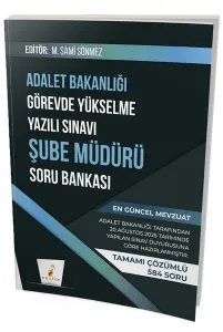 GYS Adalet Bakanlığı Görevde Yükselme Yazılı Sınavı Şube Müdürü Soru Bankası