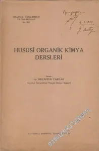 Hususi Organik Kimya Dersleri -        1951