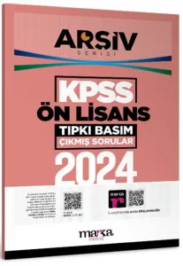 Marka Yayınları 2024 KPSS Ön Lisans ARŞİV Serisi Tıpkı Basım Çıkmış Sorular