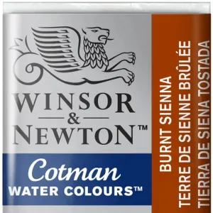 Winsor & Newton Cotman Sulu Boya Yarım Tablet Burnt Sienna 074