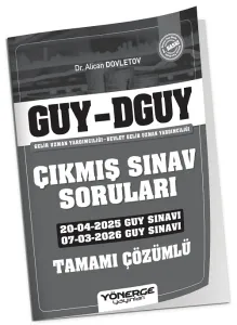 Yönerge Yayınları 2027 GUY DGUY Gelir Uzman Yardımcılığı 2025-2026 Çıkmış Sınav Soruları