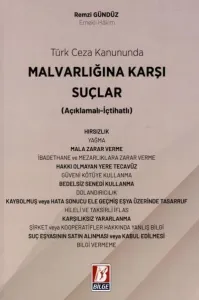 Türk Ceza Kanununda Mal Varlığına Karşı Suçlar