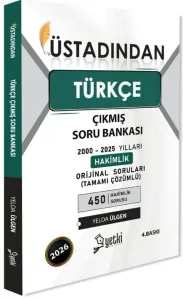 Yetki Yayınları 2026 Üstadından Türkçe Çıkmış Soru Bankası