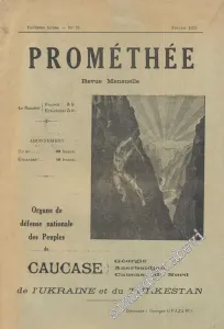 Prométhée - Organe de défense nationale des  Peuples du Caucase de l'Ukraine et du Turkestan -        1933