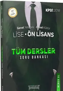 Teminat KPSS Lise Ön Lisans Genel Yetenek Genel Kültür Tüm Dersler Soru Bankası