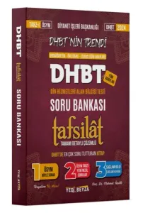 2024 DHBT Tafsilat Tamamı Çözümlü Soru Bankası