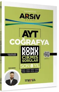 Marka Yayınları AYT Coğrafya Çıkmış Sorular Konu Konu Son 8 Yıl Tıpkı Basım Arşiv Serisi