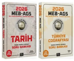 CBA Yayınları 2026 MEB-AGS Tarihin ve Coğrafya Pusulası Soru Bankası 2'li Set