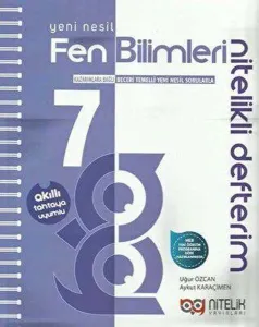 Nitelik Yayınları 7. Sınıf Yeni Nesil Fen Bilimleri Nitelikli Defterim