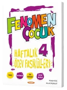 Kurmay ELT 4. Sınıf Tüm Dersler Fenomen Çocuk Haftalık Ödev Fasikülleri