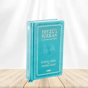 Feyzü'l Furkan Tefsirli Kur'an-ı Kerim Meali (Orta Boy - Tefsirli Meal - Ciltli) - Turkuaz