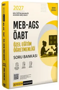 Pegem Yayınları 2027 MEB AGS ÖABT Özel Eğitim Öğretmenliği Tamamı Çözümlü Soru Bankası