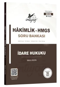 İMTİYAZ 2026 HMGS Hakimlik İdare Hukuku Soru Bankası