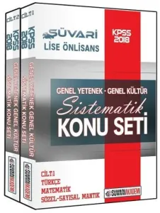 Süvari Akademi KPSS Lise Ön Lisans Genel Yetenek Genel Kültür Sistematik Konu Seti 2018
