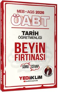 Yediiklim Yayınları 2026 MEB AGS ÖABT Tarih Öğretmenliği Beyin Fırtınası Soru Cevap