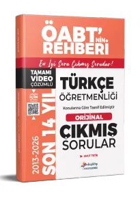 Dizgi Kitap Yayınları 2027 MEB-AGS ÖABT Türkçe Öğretmenliği Son 14 Yıl Orijinal Video Çözümlü Çıkmış Sorular