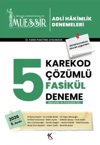 MÜESSİR Adli Hakimlik Fasikül 5 Deneme Karekod Çözümlü