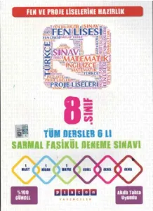 Platon 8. Sınıf Tüm Dersler 6'lı Sarmal Fasikül Deneme Sınavı