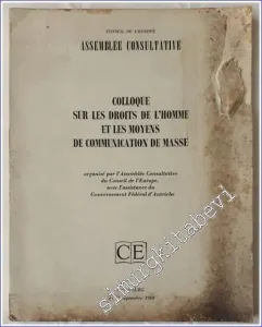 Colloque sur les Droits de l'Homme et les Moyens de Communication de Masse -        1968