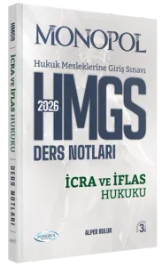 Monopol Yayınları 2026 HMGS İcra ve İflas Hukuku Ders Notları