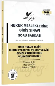 İMTİYAZ 2026 HMGS Türk Hukuk Tarihi Hukuk Felsefesi ve Sosyolojisi Genel Kamu Hukuku Avukatlık Hukuku Soru Bankası