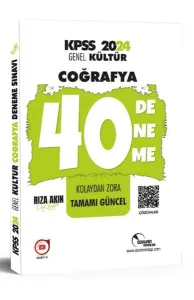 Doktrin Yayınları 2024 KPSS Coğrafya Kolaydan Zora 40 Deneme