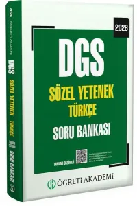 Öğreti Akademi 2026 DGS Sözel Yetenek Türkçe Soru Bankası Çözümlü