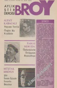 Broy Aylık Şiir Dergisi - Sayı: 24      Ekim