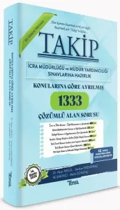 Temsil Yayınları 2026 TAKİP İcra Müdürlüğü ve Yardımcılığı 1333 Alan Soru Bankası Çözümlü