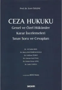 Ceza Hukuku Genel ve Özel Hükümler