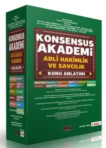 Savaş Yayınları 2026 KONSENSUS Akademi Adli Hakimlik ve Savcılık Konu Anlatımı Modüler Set