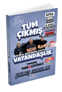 Dizgi Kitap Yayınları 2026 Vatandaşlık Tüm Sınavlar Tamamı Video Çözümlü Çıkmış Sorular