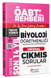 Dizgi Kitap Yayınları 2027 MEB-AGS ÖABT Biyoloji Öğretmenliği Son 14 Yıl Orijinal Video Çözümlü Çıkmış Sorular
