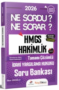 Dizgi Kitap Yayınları 2026 Hukuk Atölyesi Hakimlik HMGS Ne Sordu Ne Sorar İdari Yargılama Hukuku Tamamı Çözümlü Soru Bankası